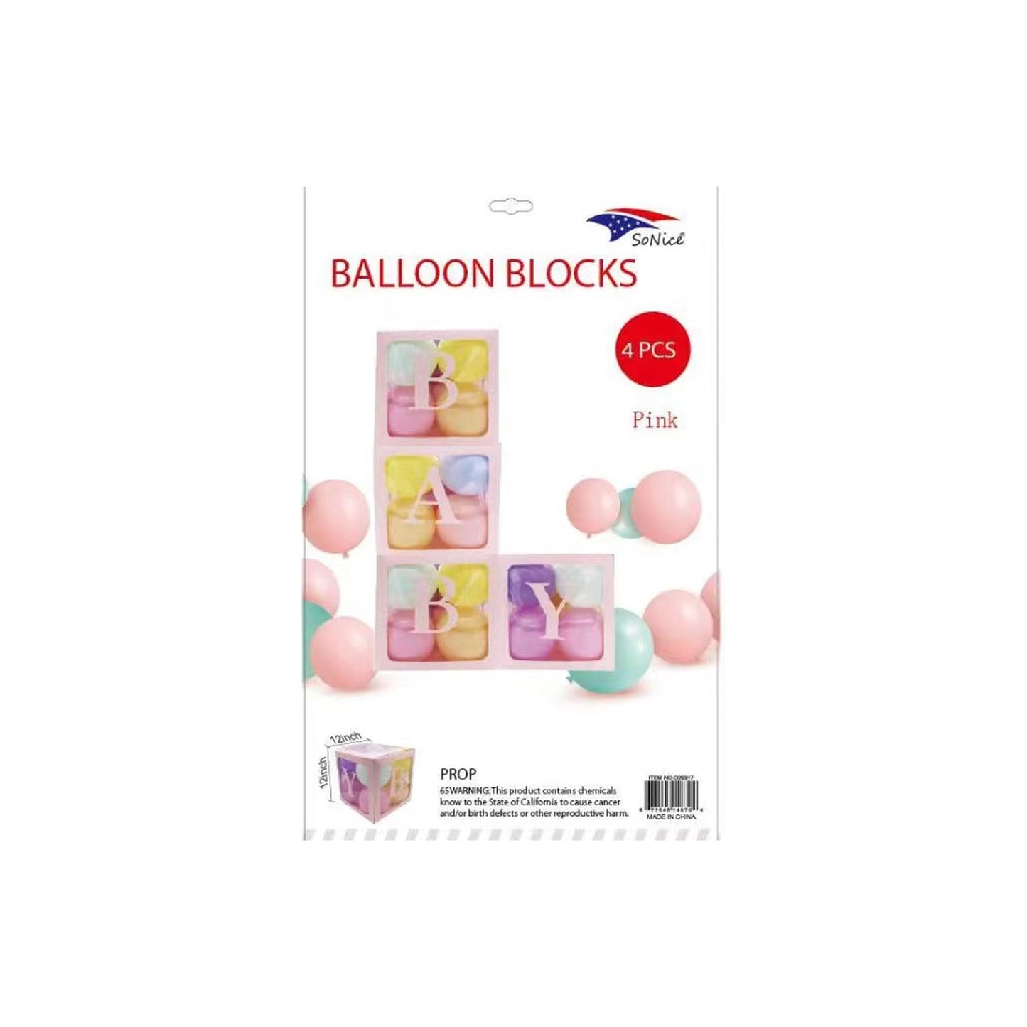 4 pcs Bn/Boxes Baby Light Pink ,
