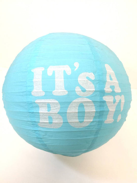 Lantern It's A Boy Light Blue