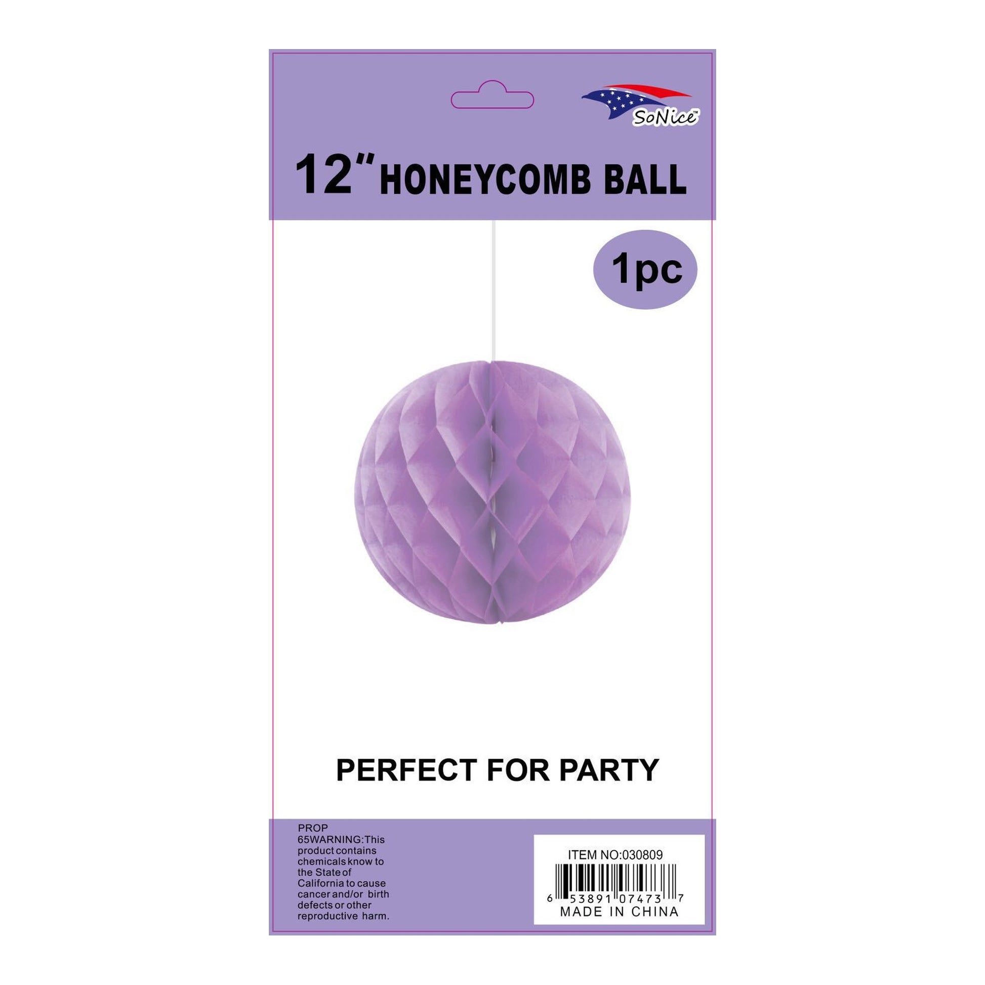 (c) 12" Honeycomb Lavender