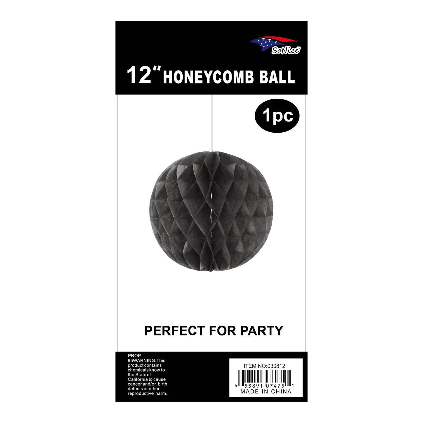 (c) 12" Honeycomb Black