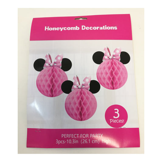 3Pcs Girl Honeycomb Light Pink 48Set/Cs