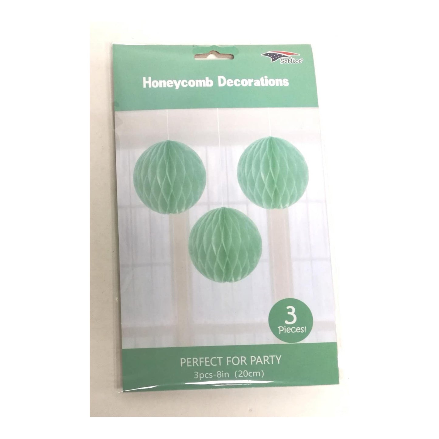 3Pcs Honeycomb Set Aqua 120Set/Cs