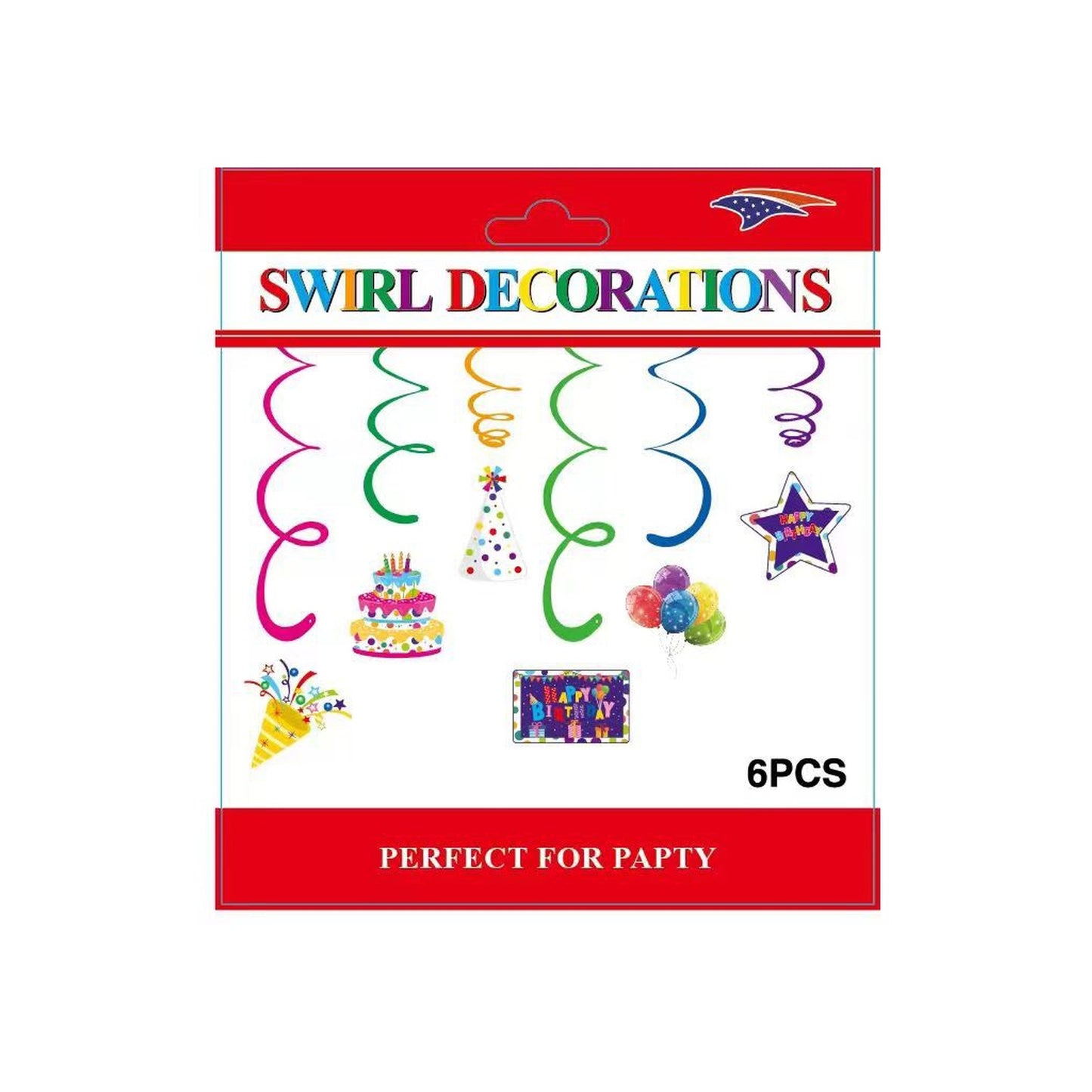 Swirl Deco Happy Birthday