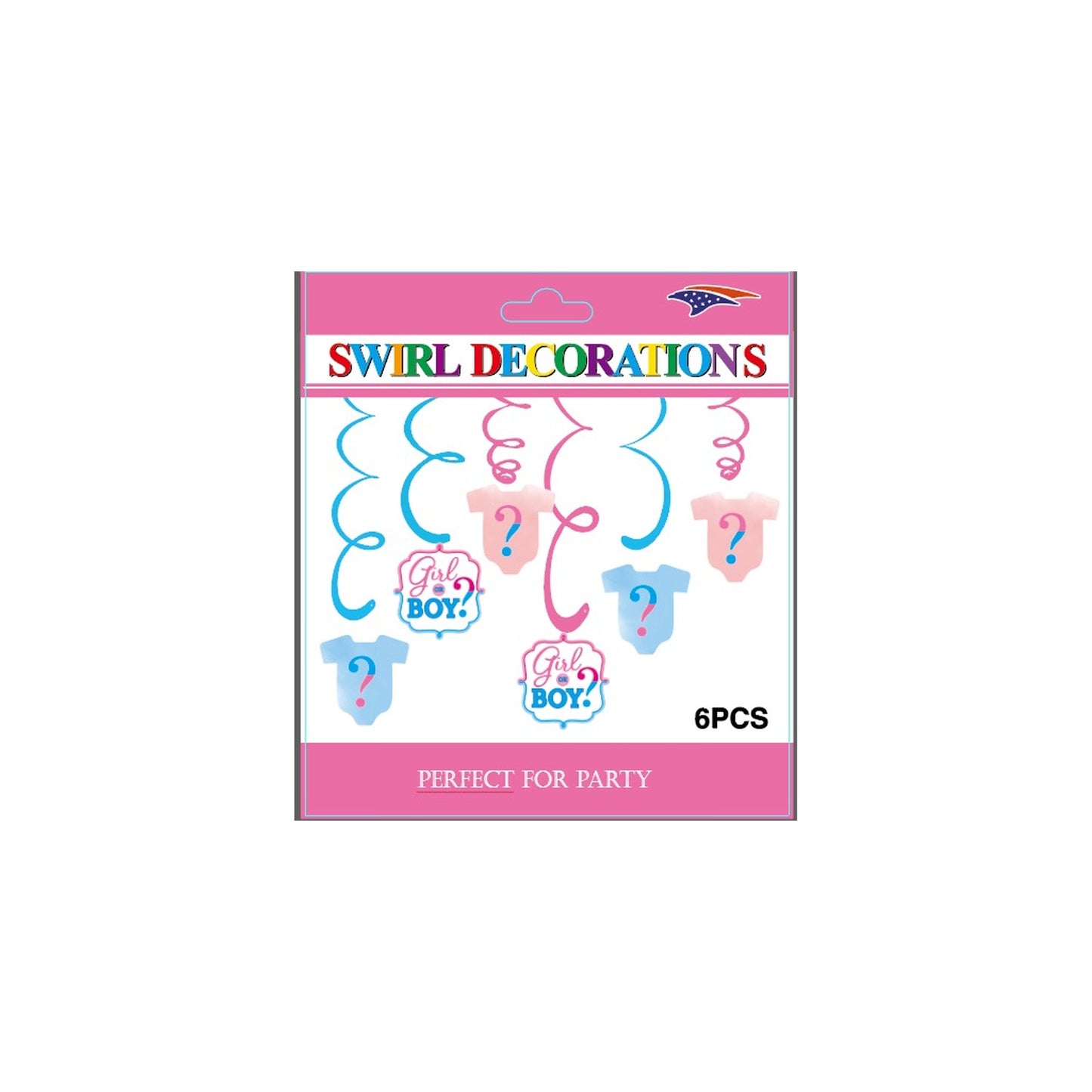 Swirl Deco Gender Reveal