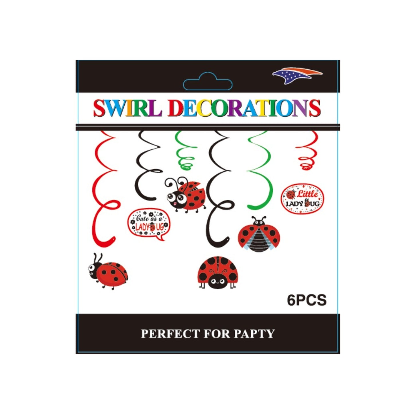 Swirl Deco Ladybugs