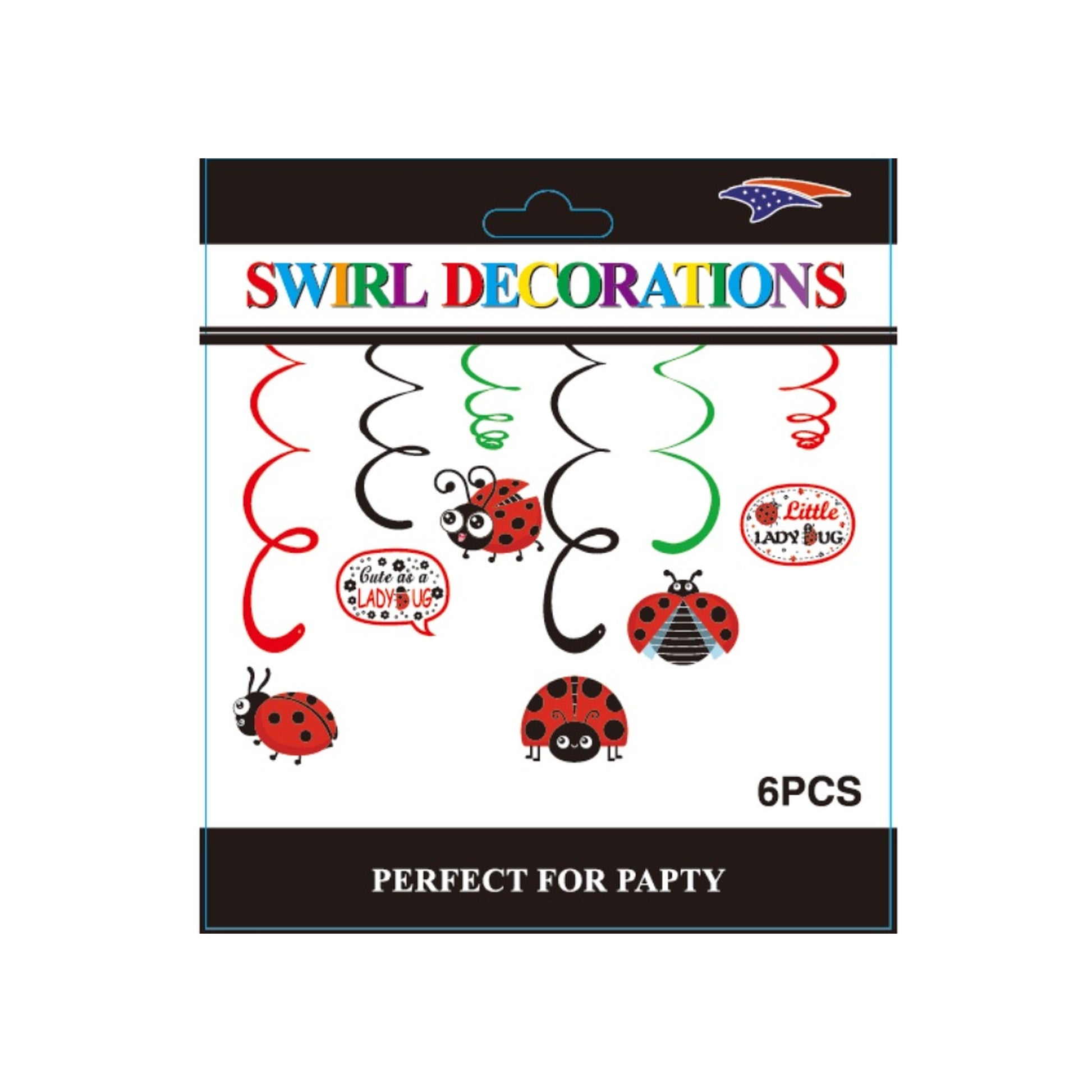 Swirl Deco Ladybugs