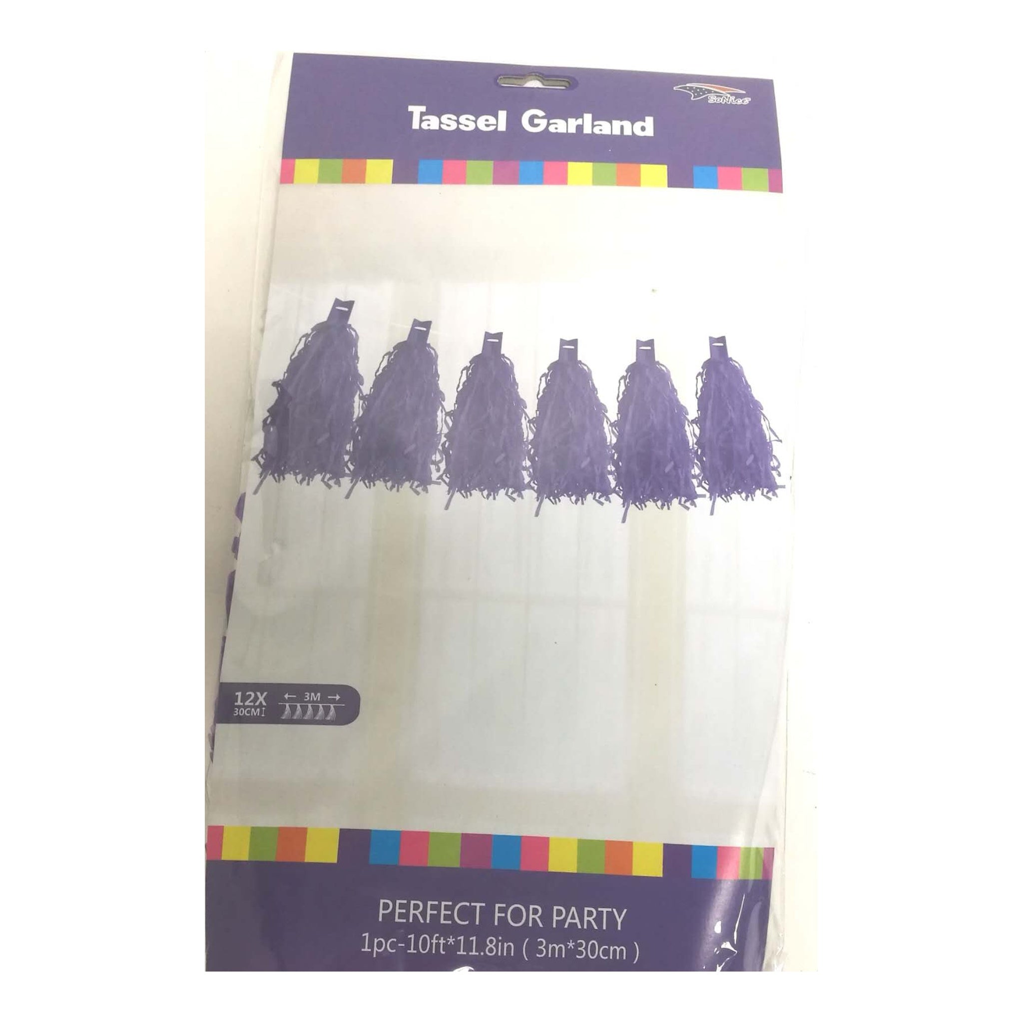 12Ft Tassel Galand Purple120Set/Cs