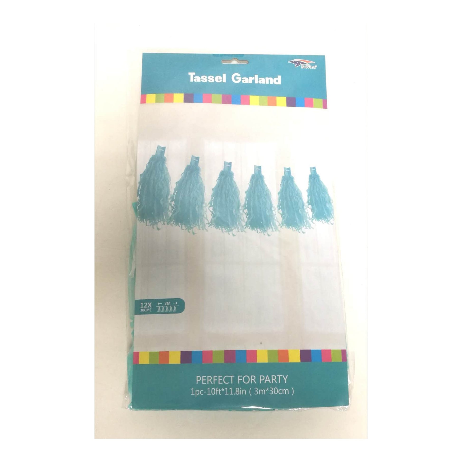 12Ft Tassel Galand Turquoise 120Set/Cs