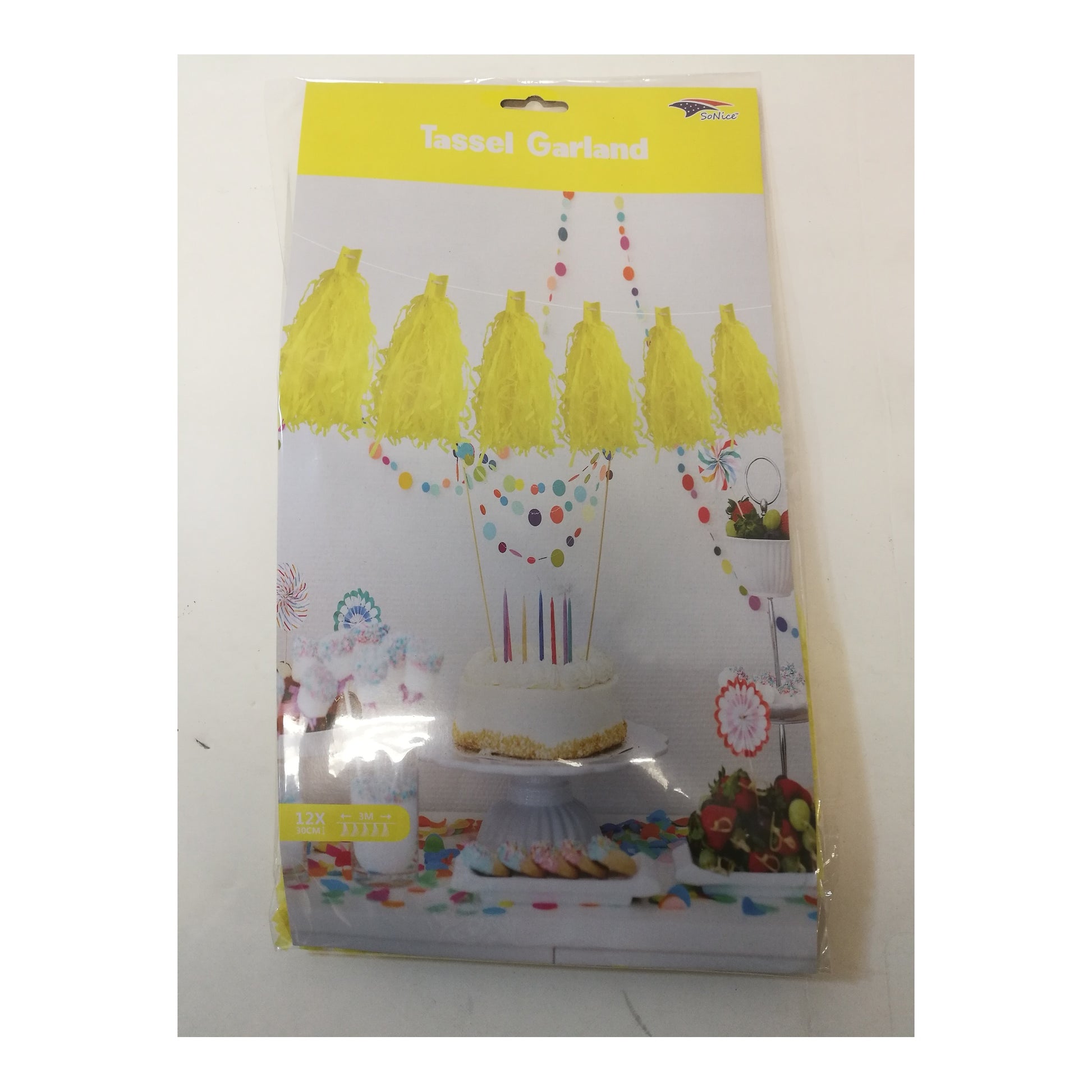 12Ft Tassel Garland Yellow