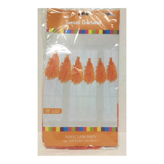 12Ft Tassel Galand Orange 120Set/Cs