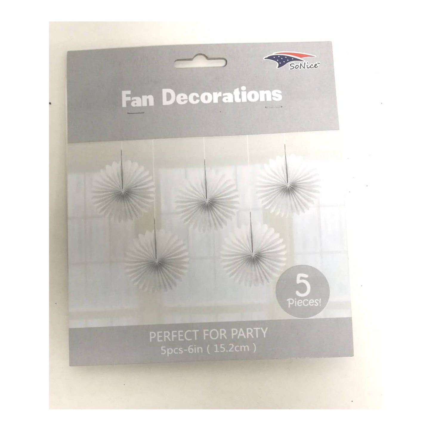 (c) Tissue Fans White 5ct