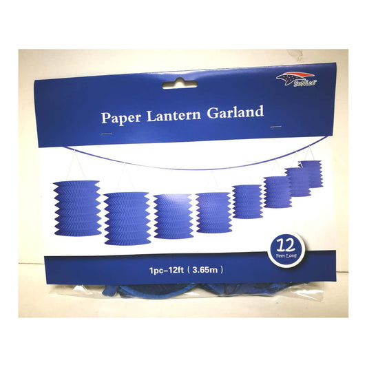 (c) 12ft (c Lantern Garland Royal Blue