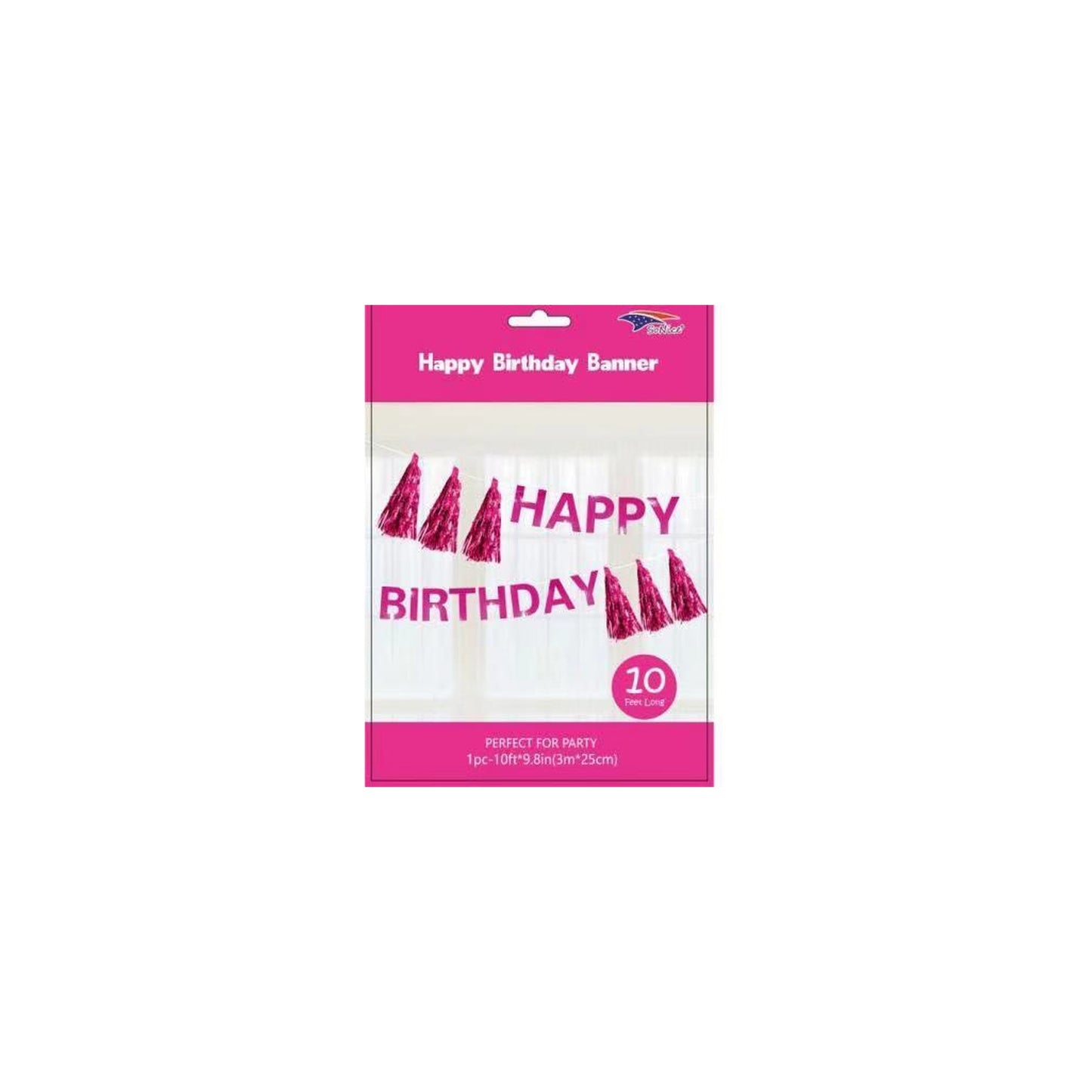 Happy Birthday T/Banner Fuchsia