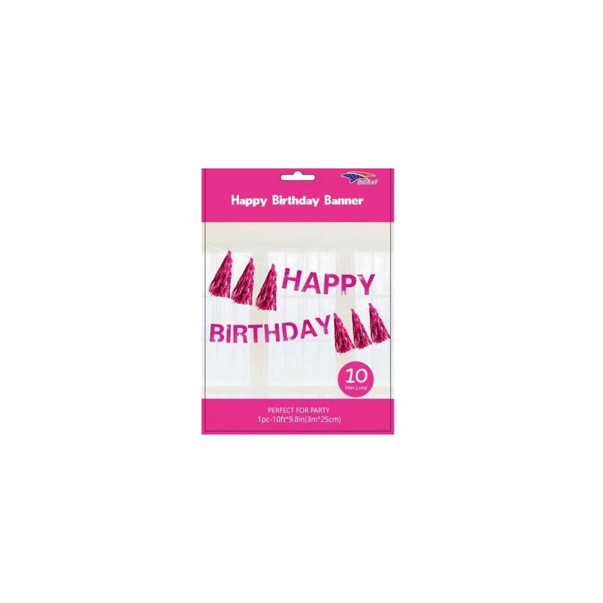Happy Birthday T/Banner Fuchsia