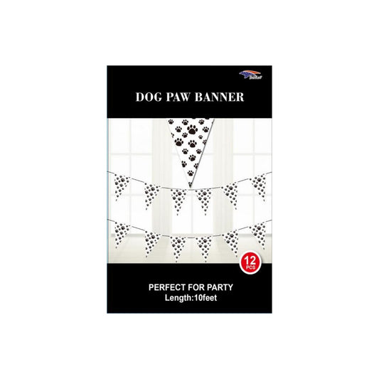 (c) 10ft Dog Paws Banner