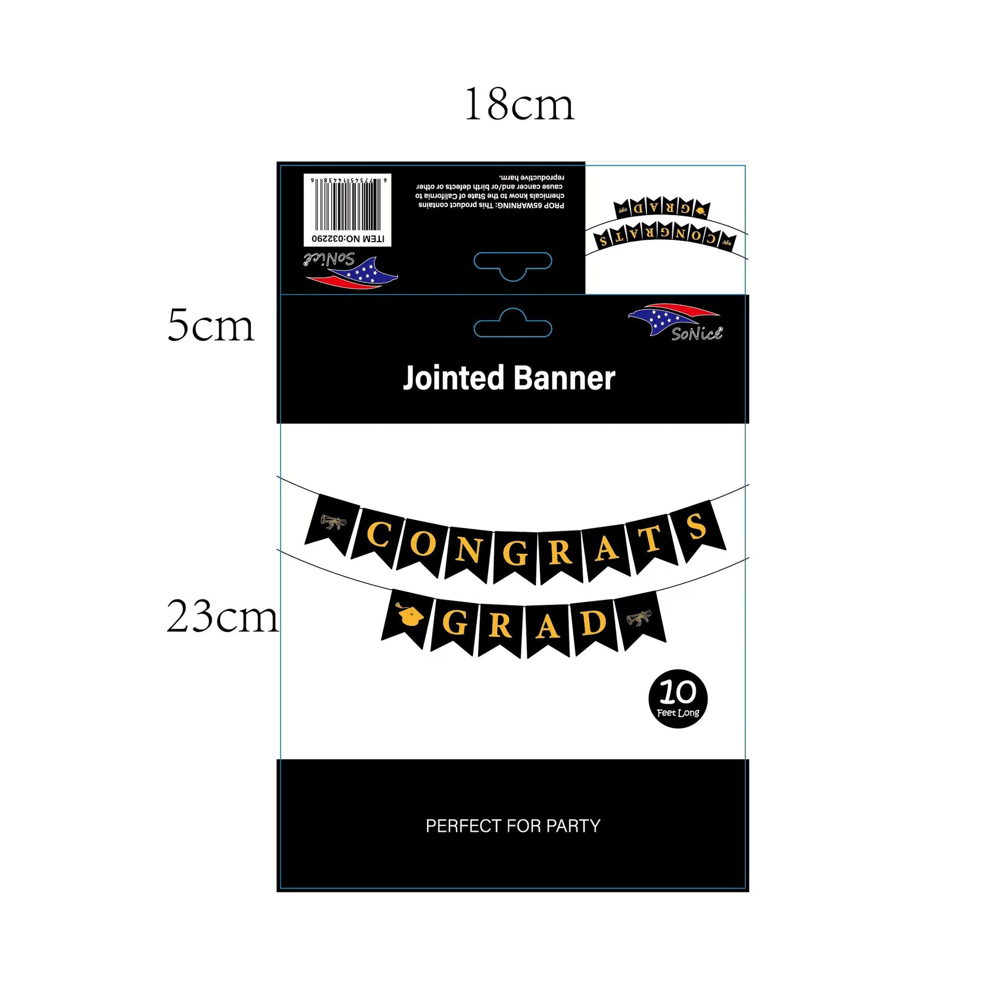 10Ft Graduation Banner 120Set/Cs