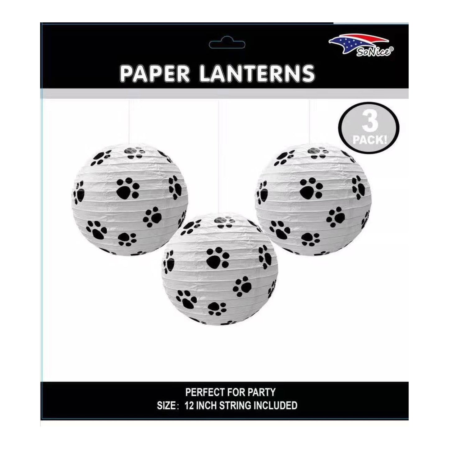3 ct Lantern Set Paws 96Set/Cs\N