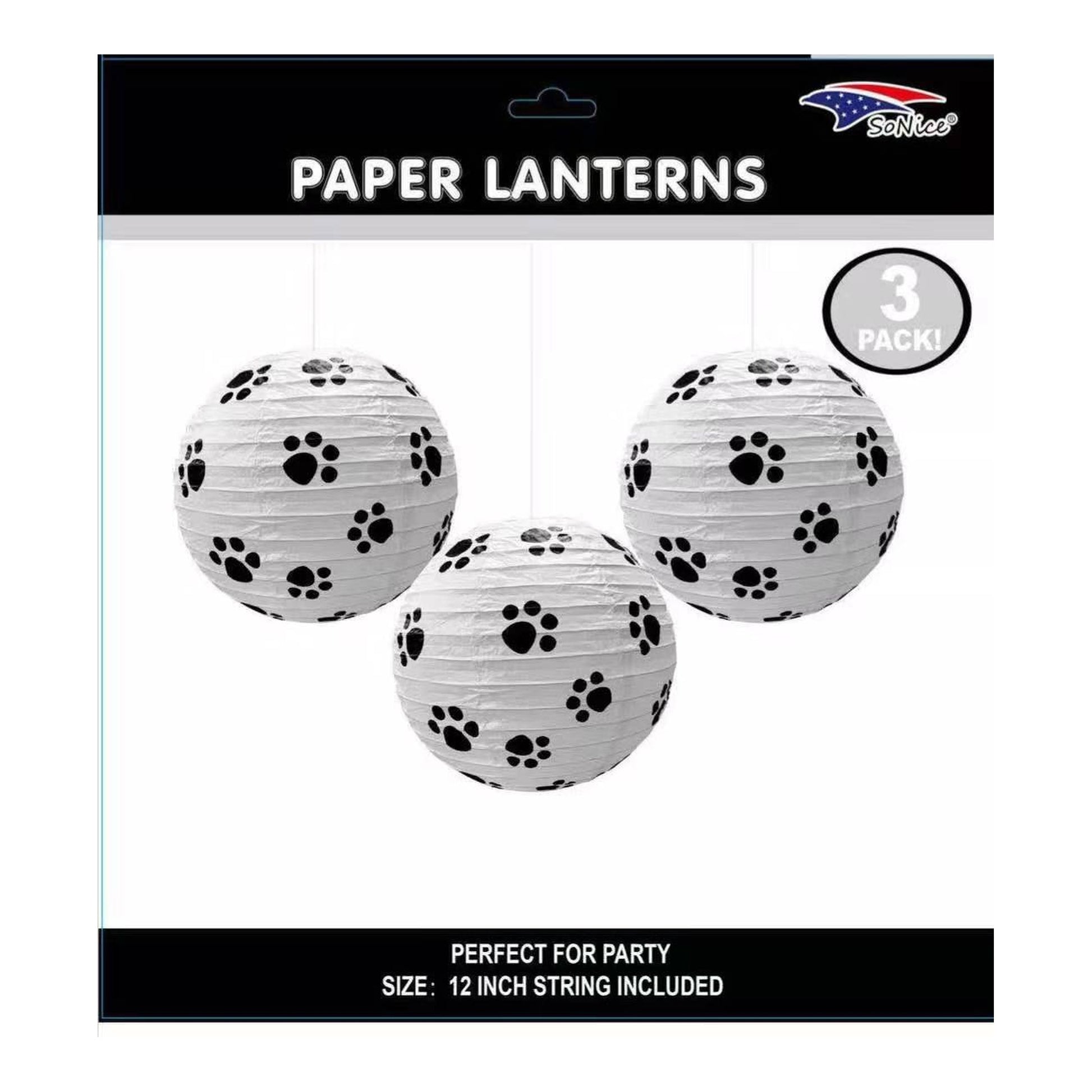 3 ct Lantern Set Paws 96Set/Cs\N