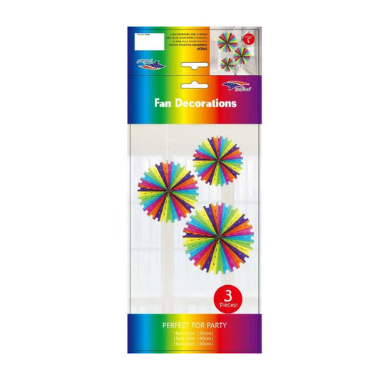 3Pcs Fan Set Fiesta 120Set/Cs