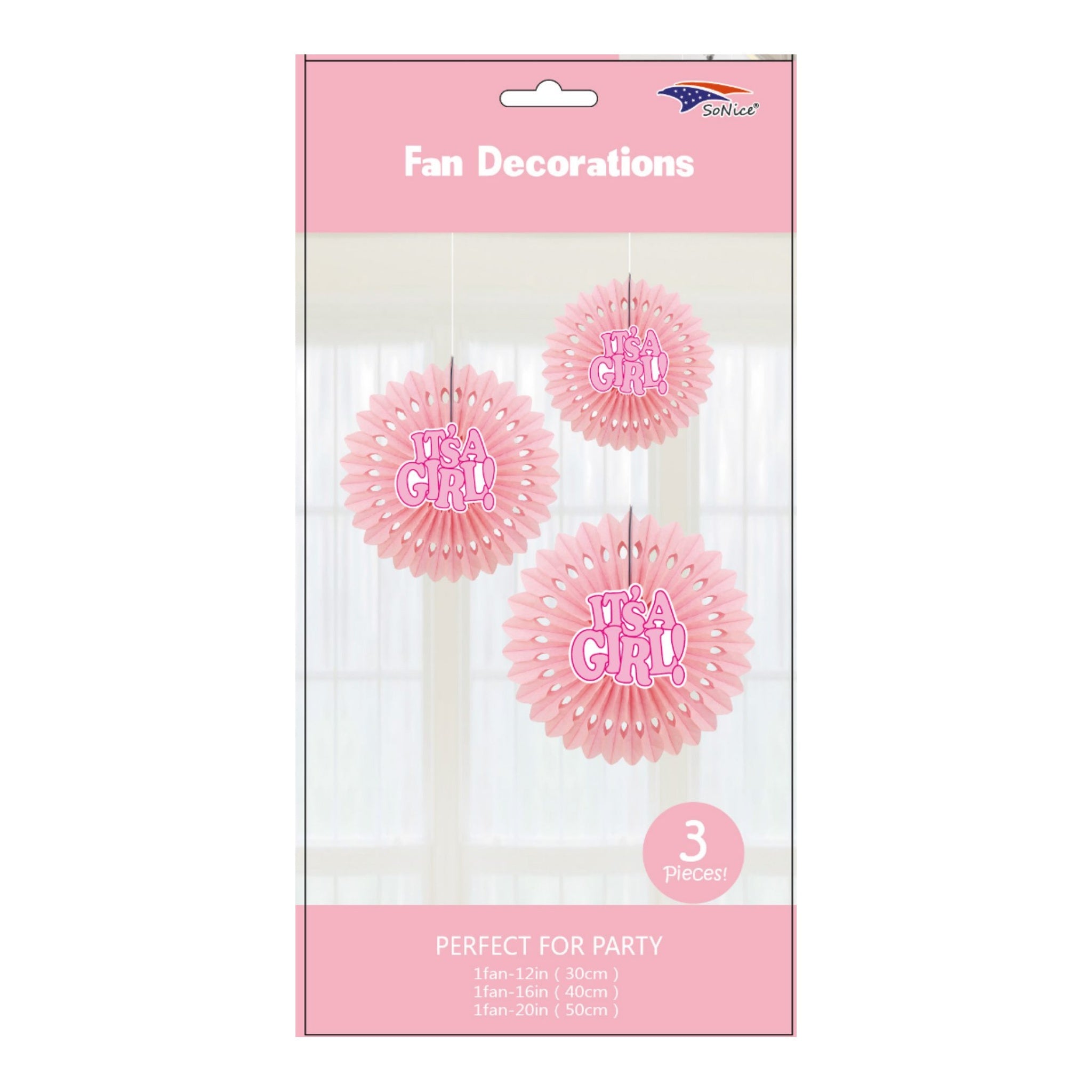 3Pcs Fan Set Girl 120Set/Cs