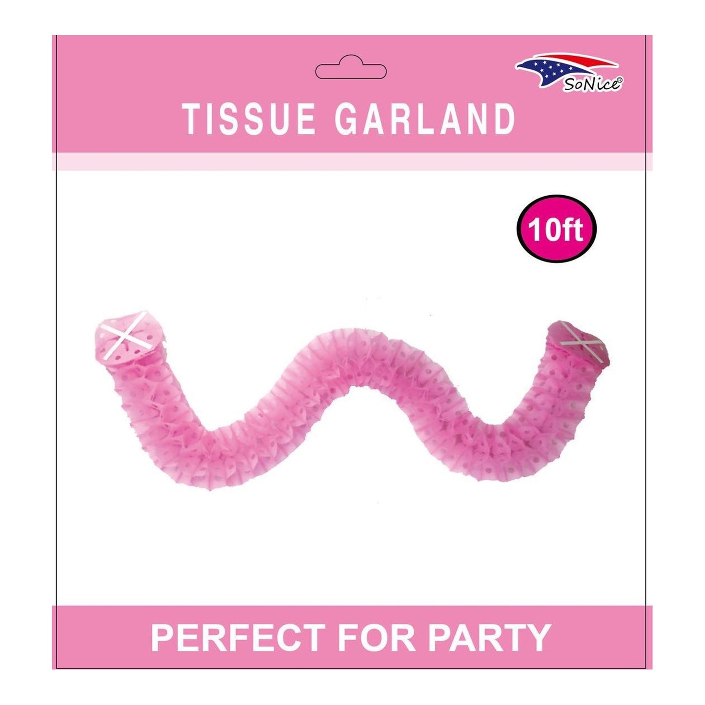 (c) 9"×12" Garland Light Pink