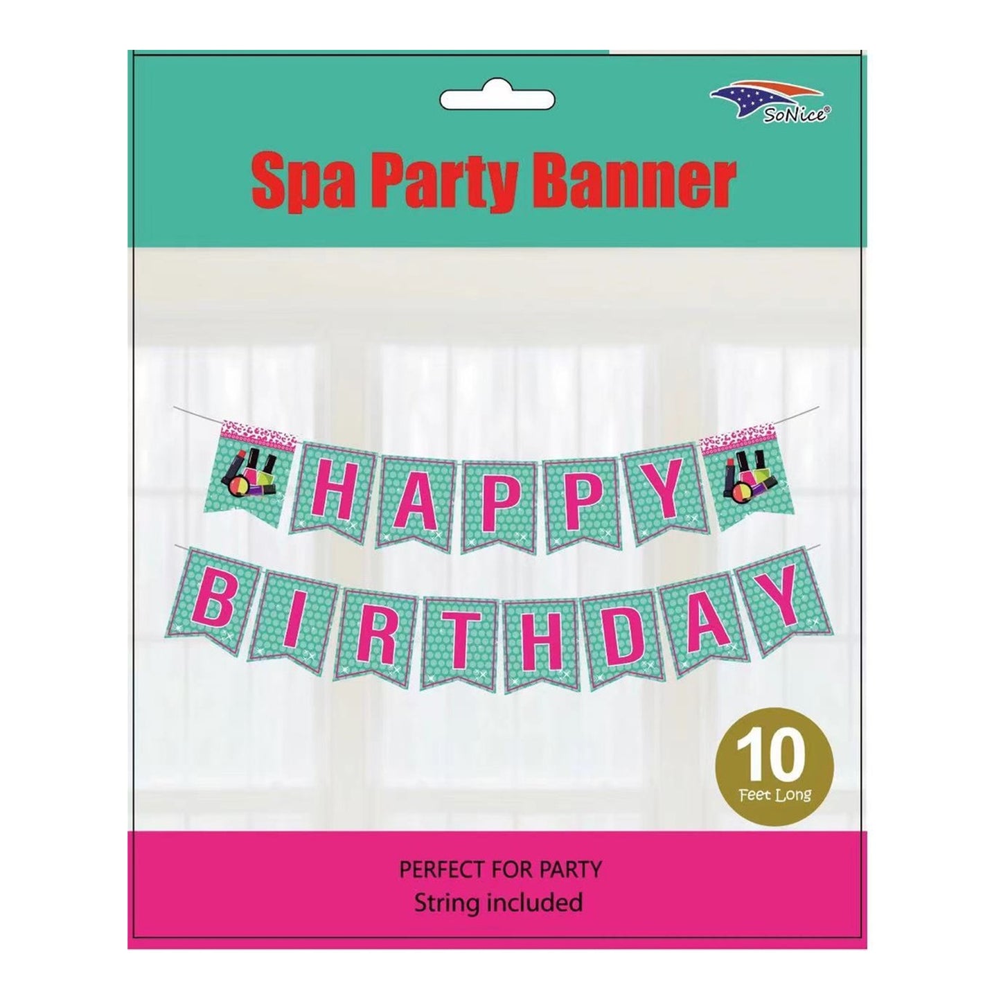 Happy Birthday Banner Spa 120/case