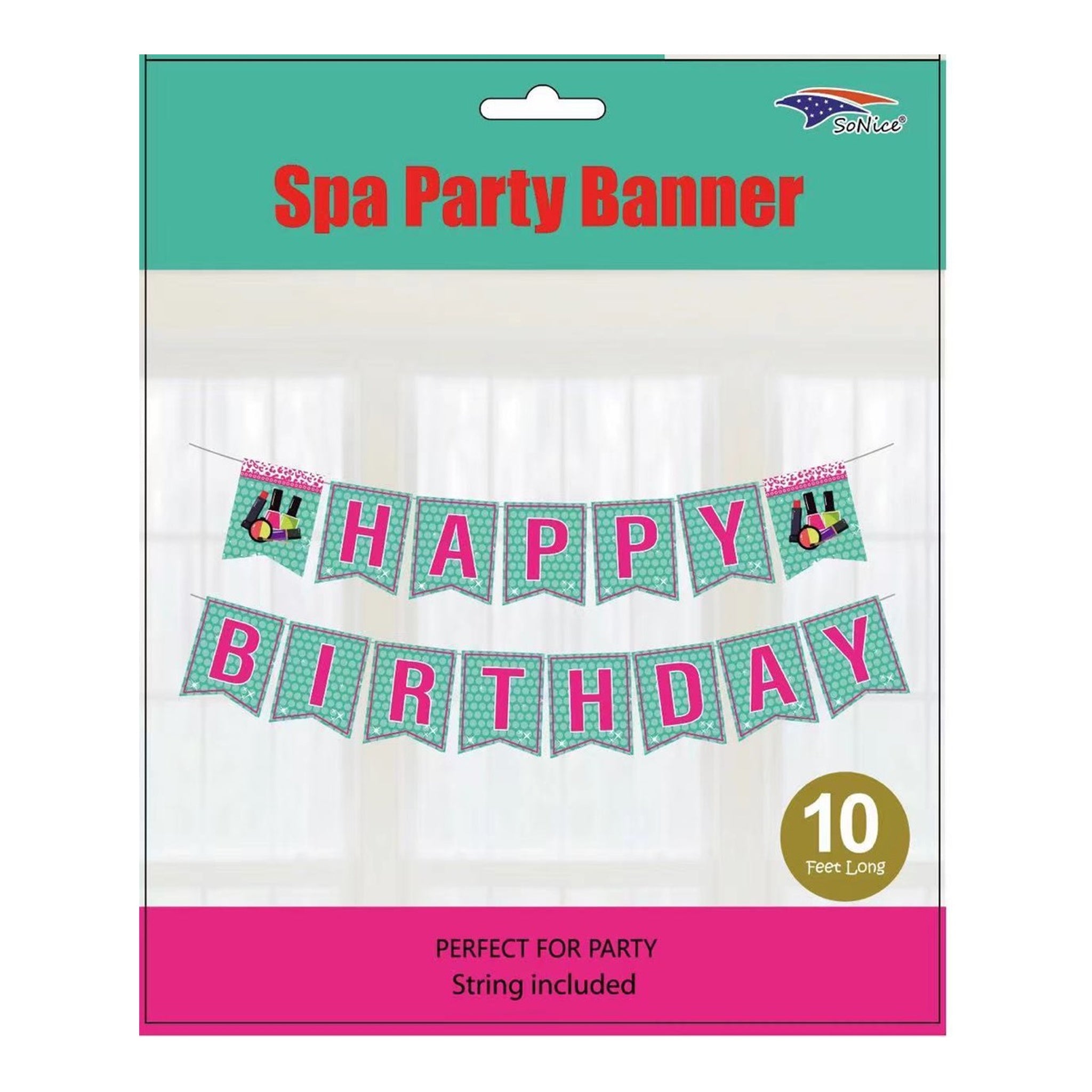 Happy Birthday Banner Spa 120/case