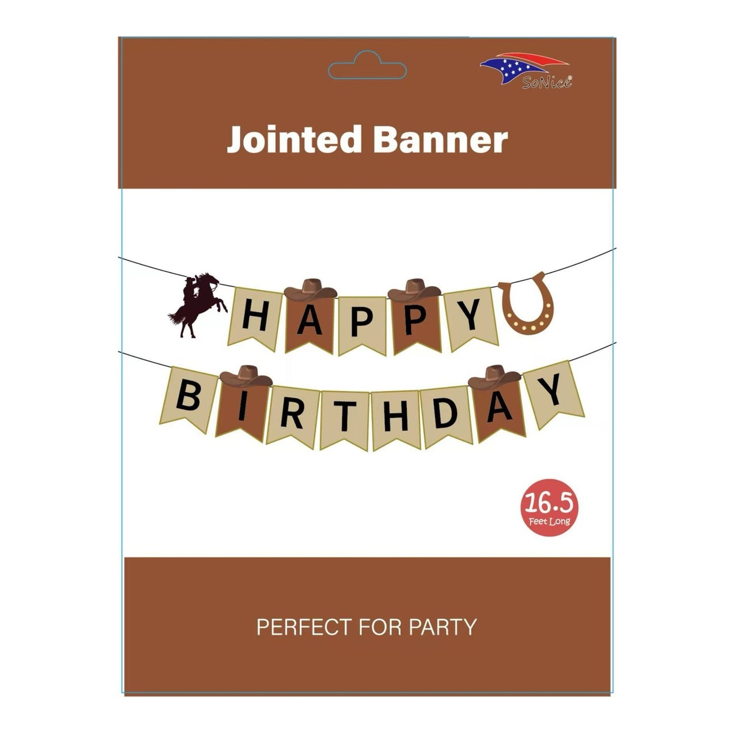 Banner Happy Birthday Cowboy