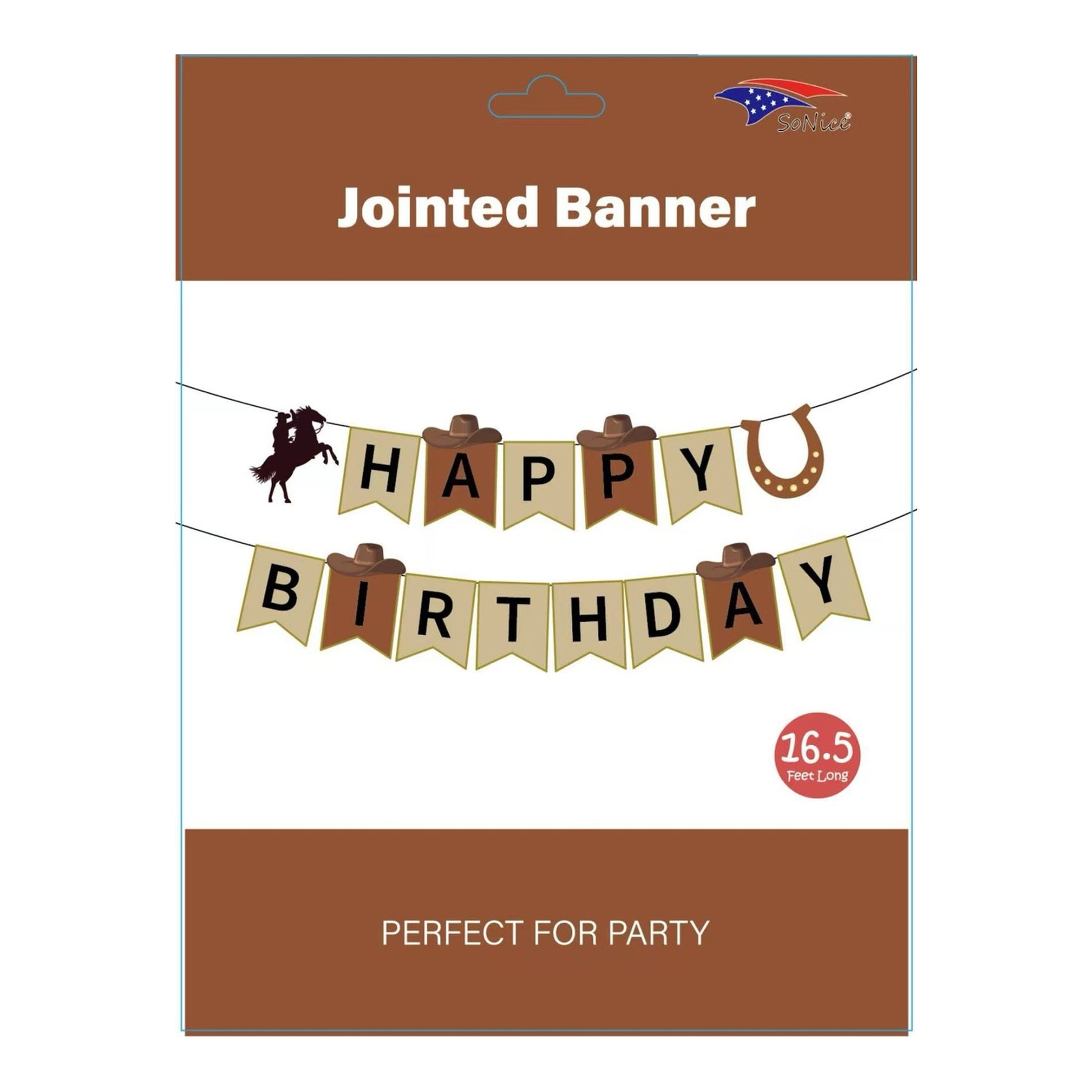Banner Happy Birthday Cowboy