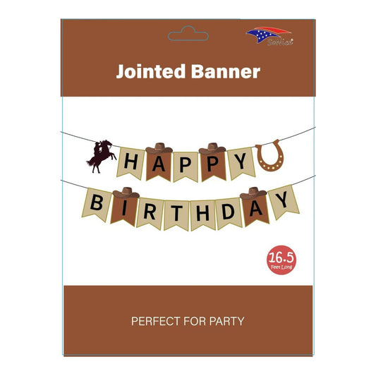 Banner Happy Birthday Cowboy
