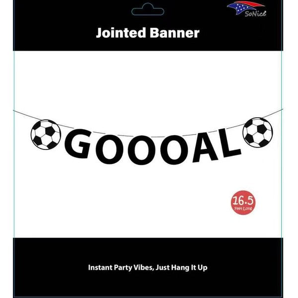 Soccer goal joined banner, 16.5 feet
