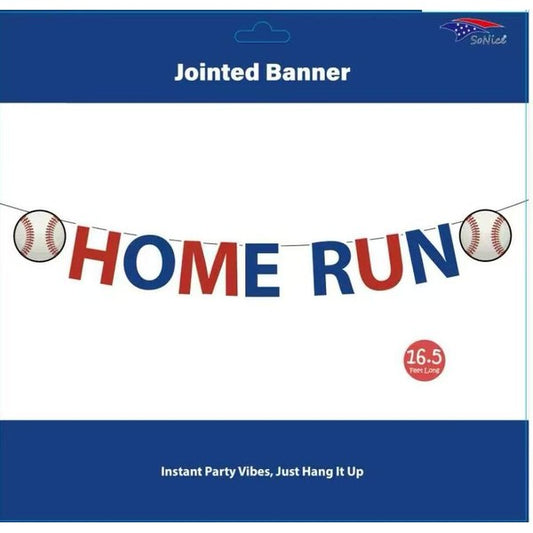 Baseball home run joined banner, 16.5 feet