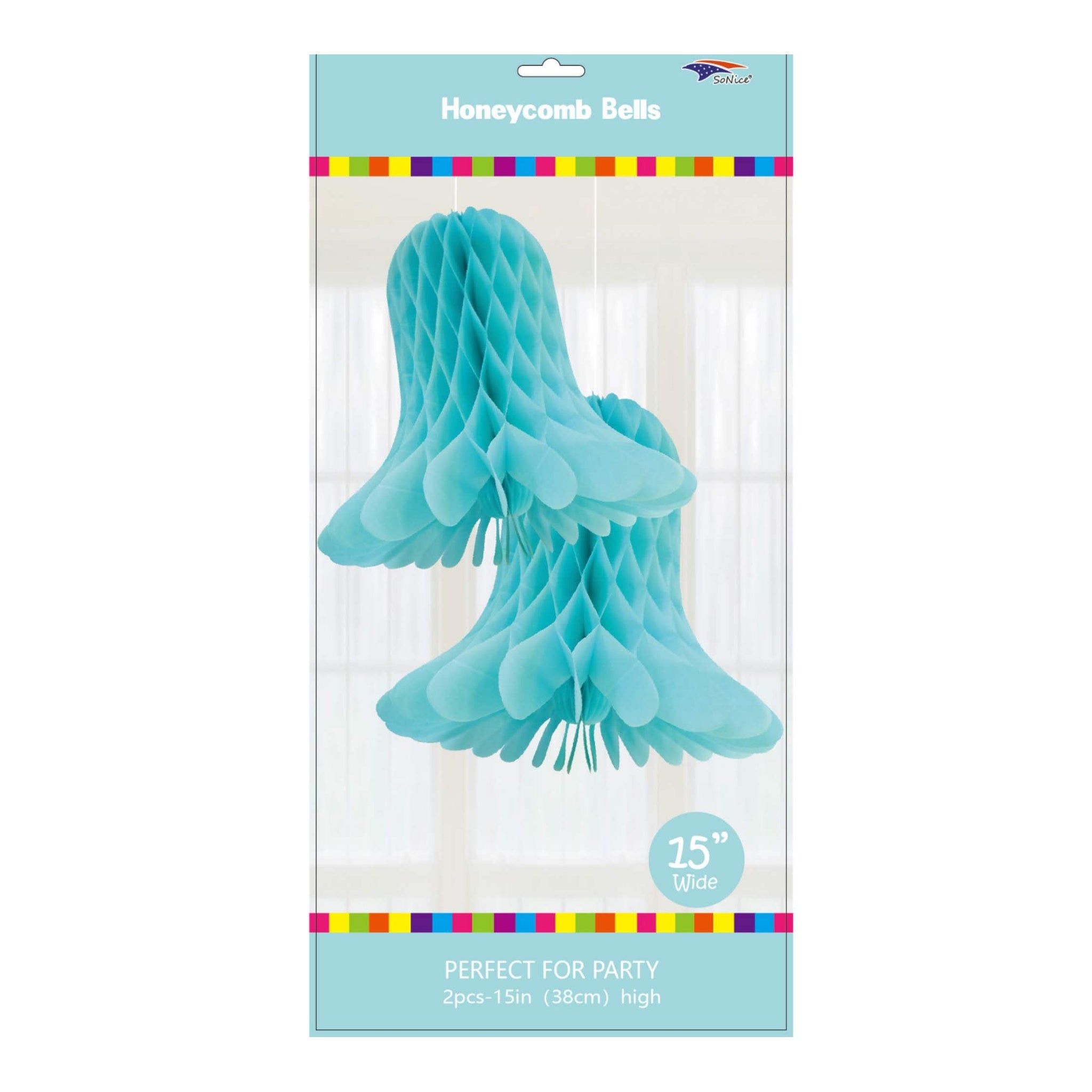 (c) 15" 2pc Happy Birthday Light Blue