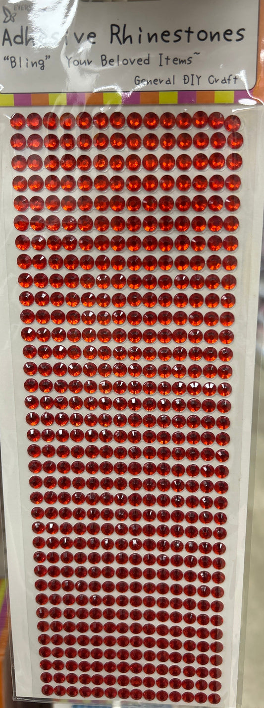 Rhinestone Sheet Red