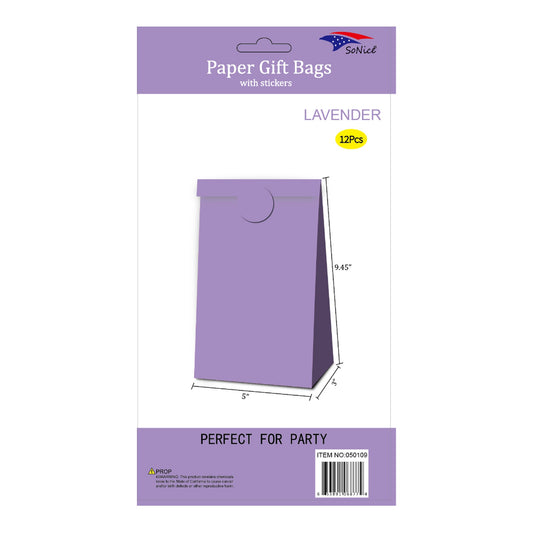 5" x 8"Craft Bags/Stickers Lavender