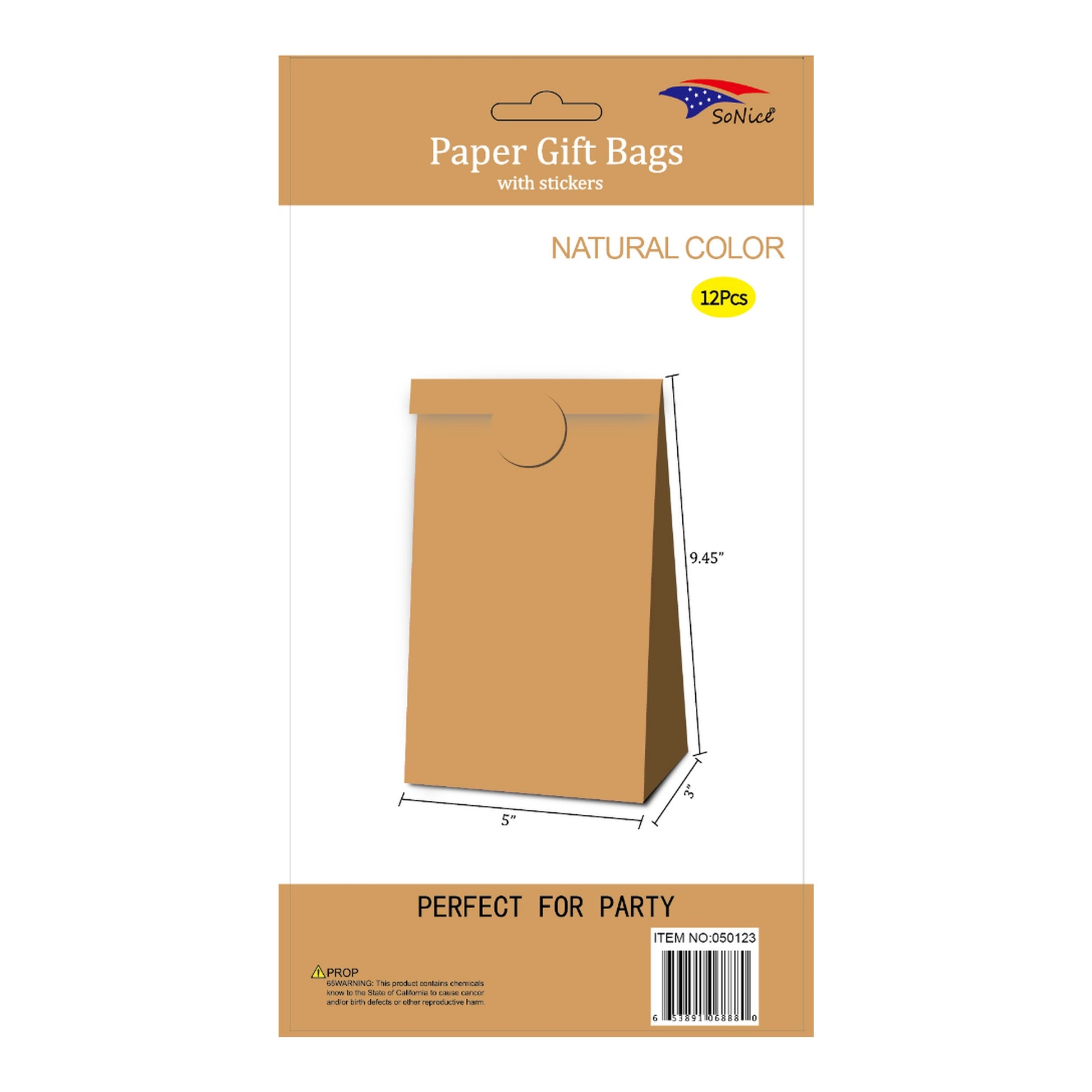 5" x 8"Craft Bags/Stickers Nature