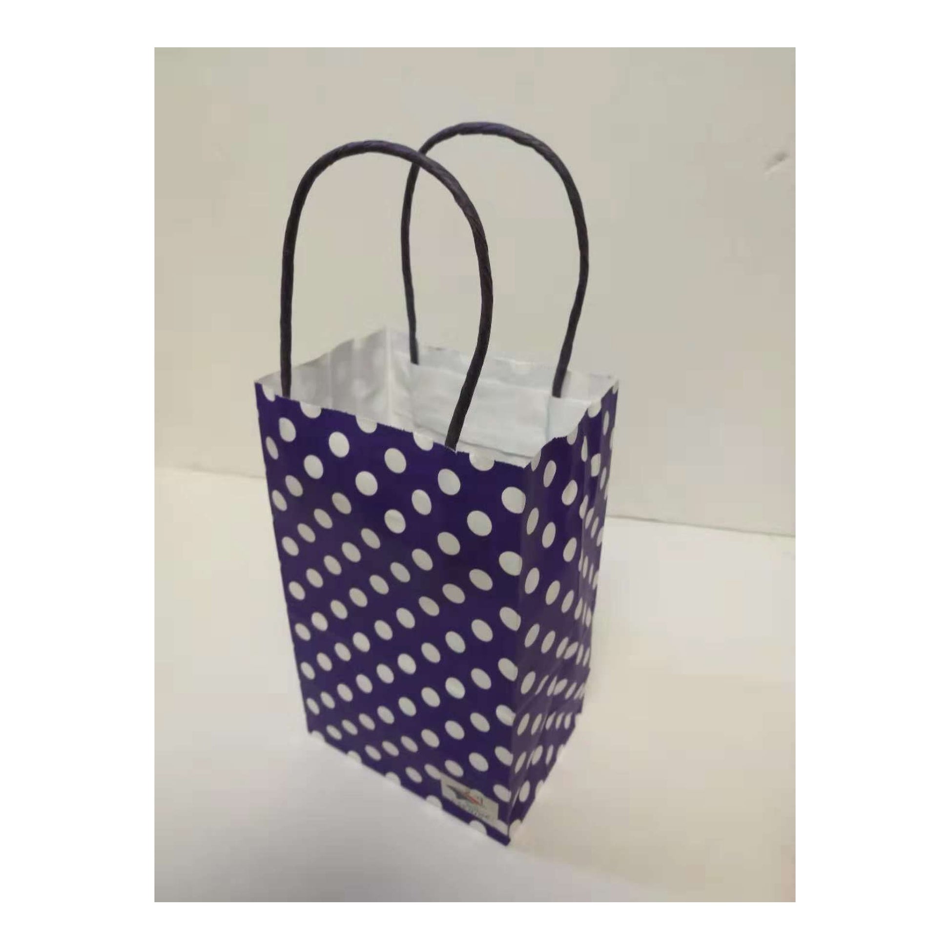 Z-9 5" x 8"Craft Bag Polka Dots Purple