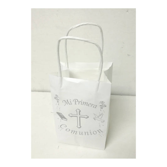 5" x 8"Kraft Bag Comunion Silver