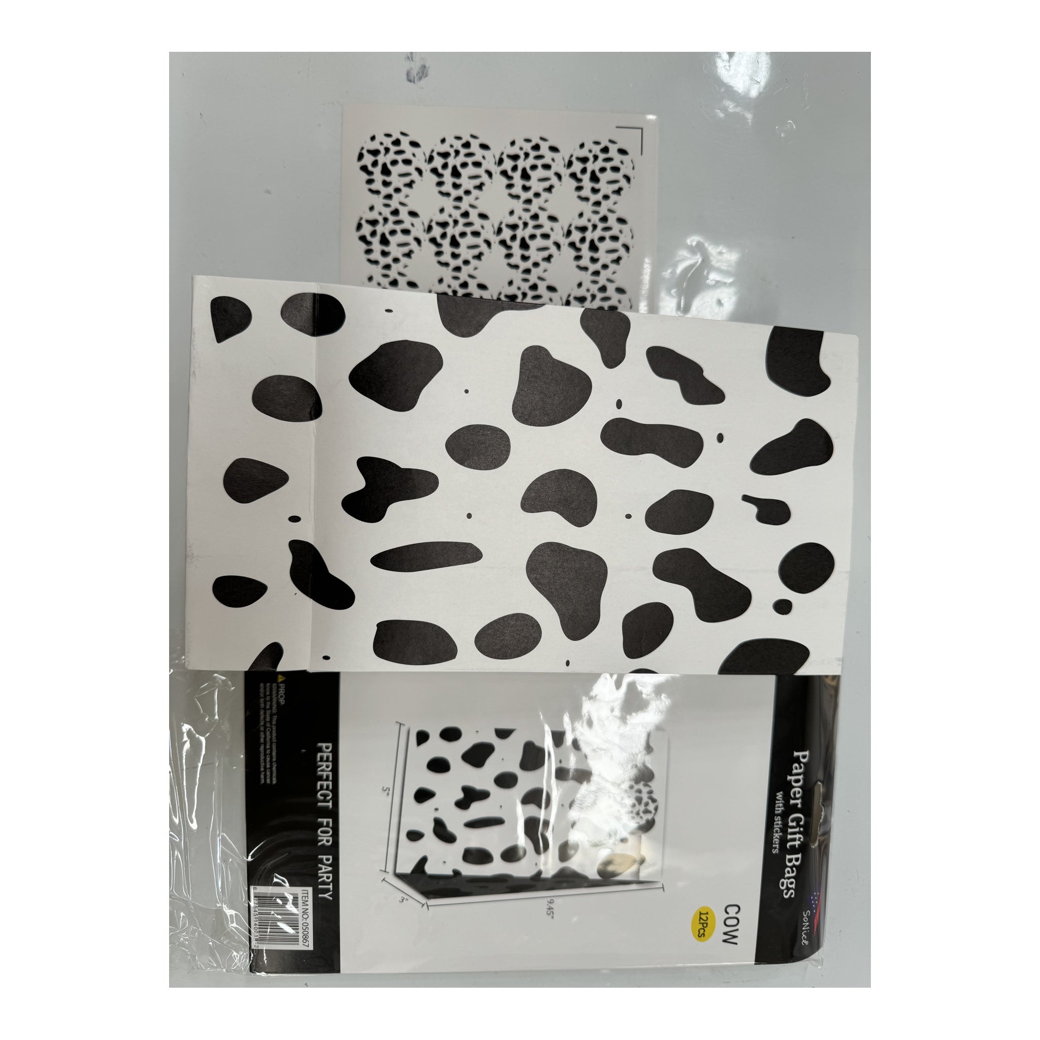 Craft Bags/Sticker Cow