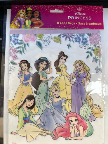 Disney Princess Loot Bags 8CT