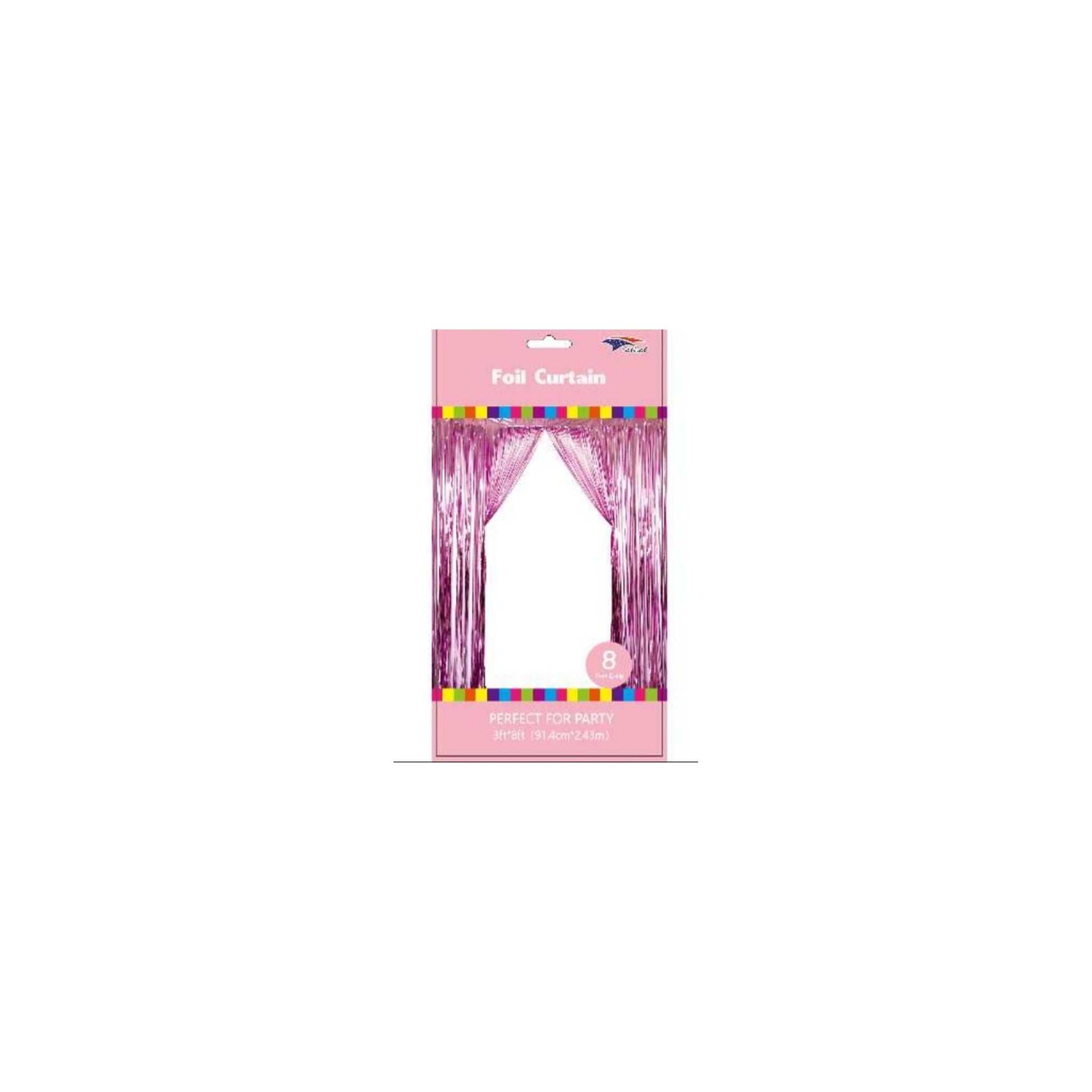 3" x 8" Metallic Curtain Light Pink