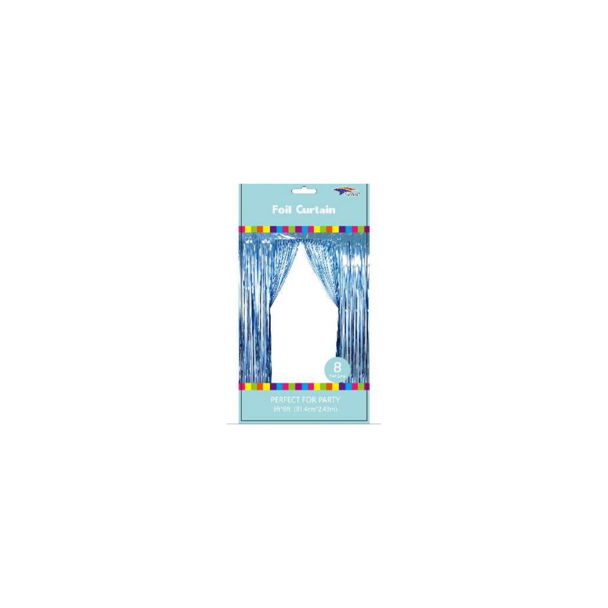 3" x 8" Metallic Curtain Light Blue