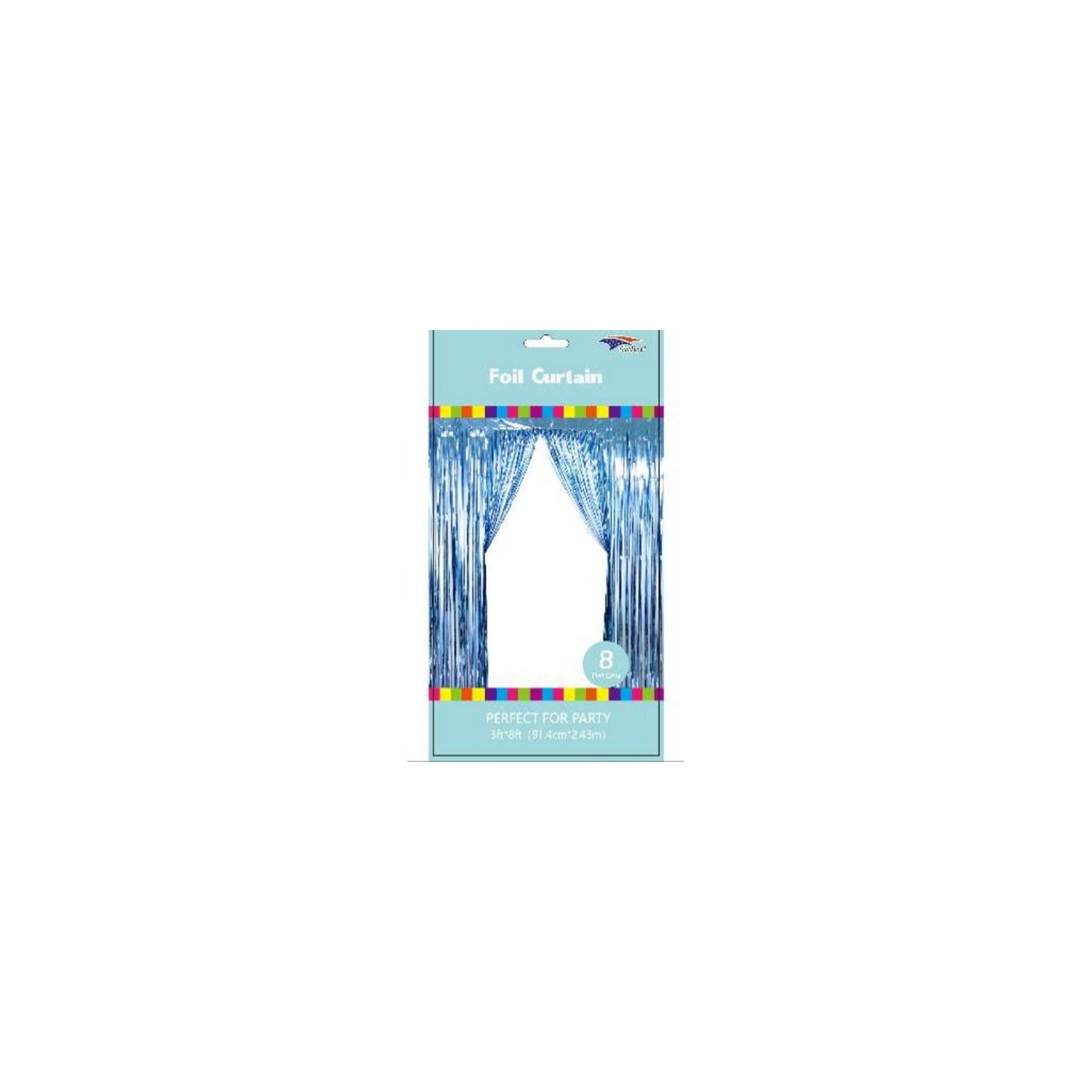 3" x 8" Metallic Curtain Light Blue