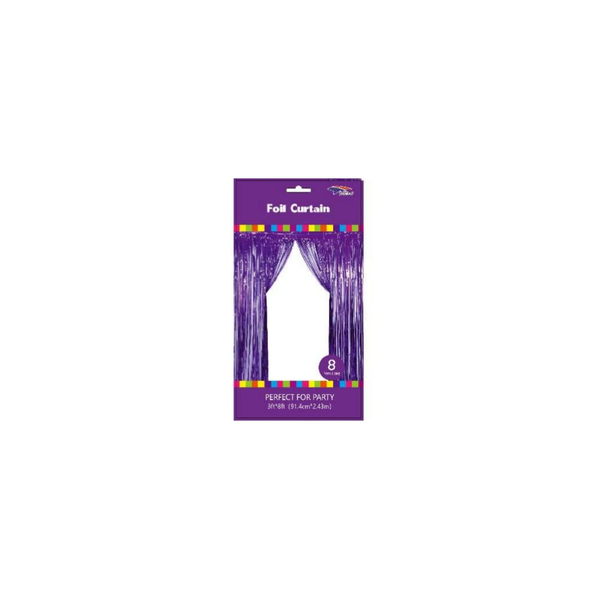 3" x 8" Metallic Curtain Purple