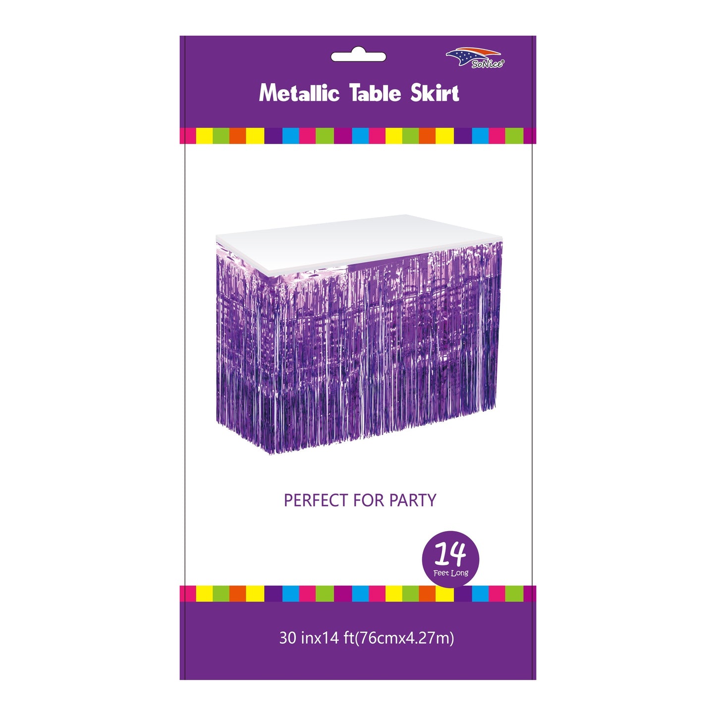 Metallic T/Skirt Purple