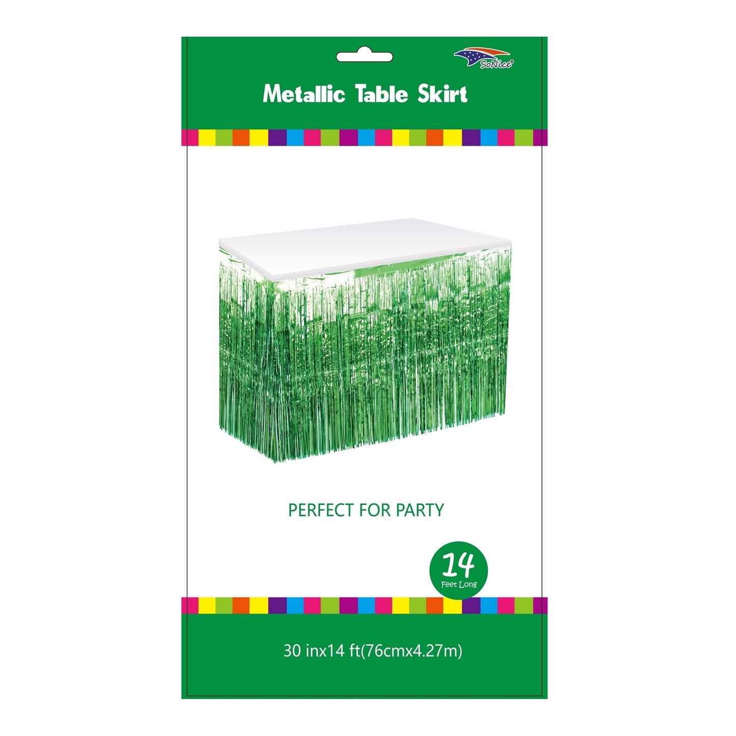 Metallic T/Skirt Emerald