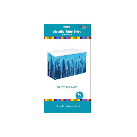 Table Skirt Turquoise