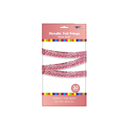 Foil Fringe Banner Rose Gold