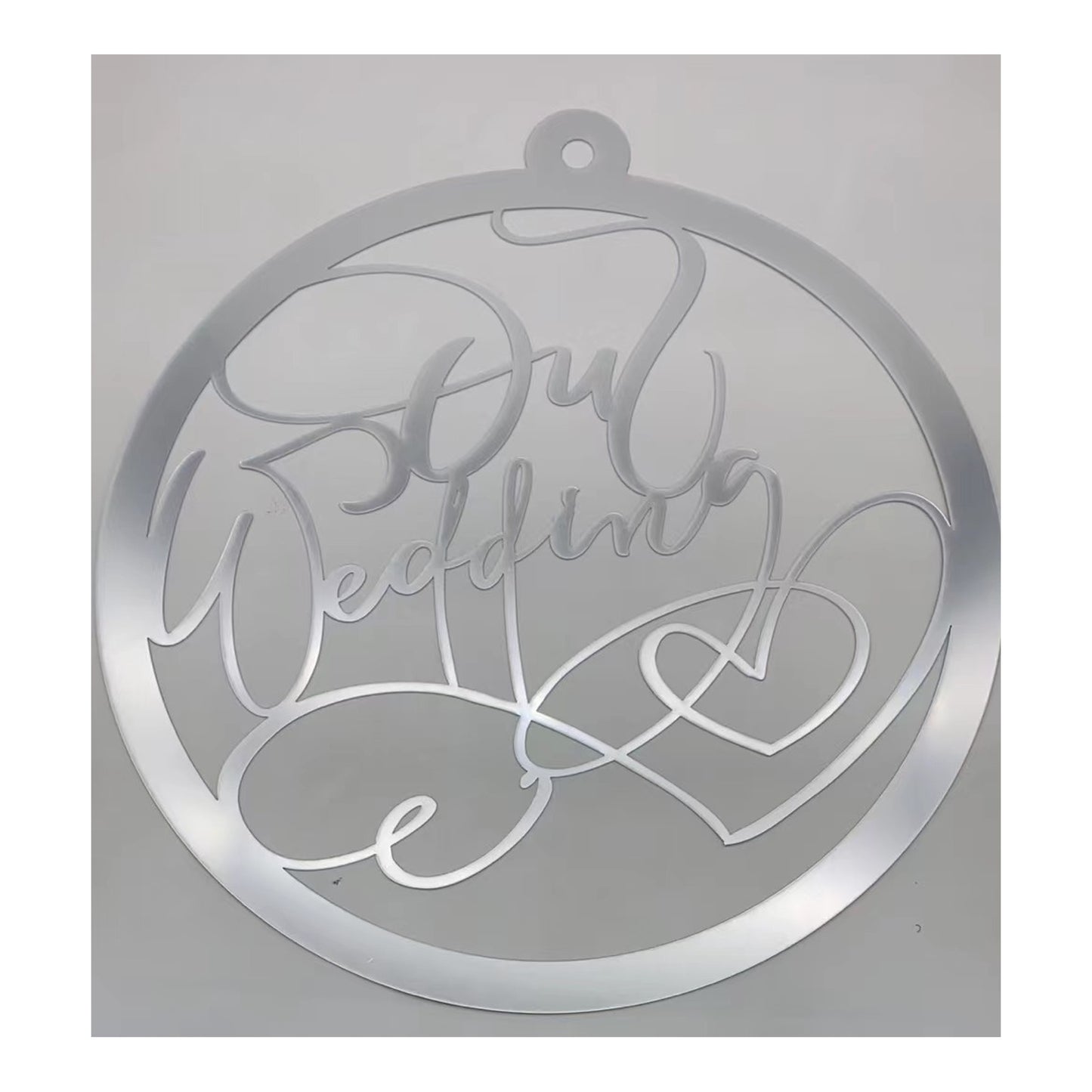 Acrylic Round Sign Wedding