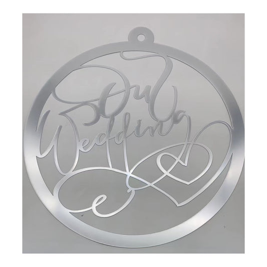 Acrylic Round Sign Wedding